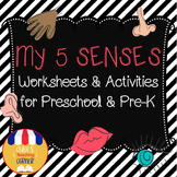My 5 Senses – Worksheets & Activities for Preschool & Pre-K