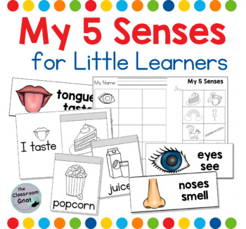 Preview of The 5 Senses Flip Books and Worksheet