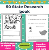 My 50 States Book Mini Foldable Research Books Mapping, Fl