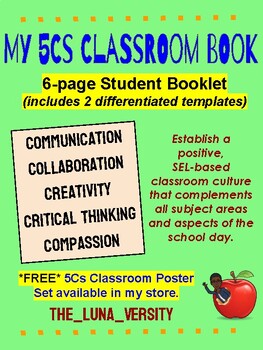 Preview of My 5Cs Classroom Culture Book