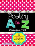 My A to Z Poetry Notebook {D'Nealian Print}