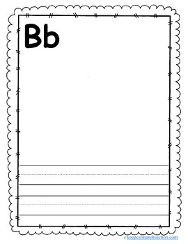 Kindergarten Writing Paper With Lines For ABC Kids Ages 3-6 – Mr. Mintz  Crafts