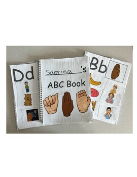 Preview of My ABC Book for PreK!!! With ASL!!