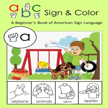 Preview of My ABC Sign and Color Book