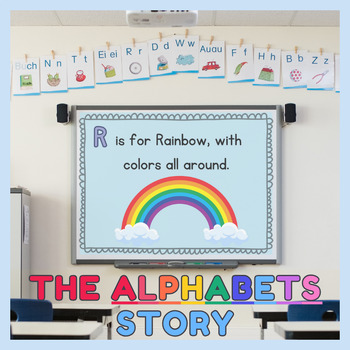 Preview of My ALPHABET Story I An ABCs rhyming story song PPT Slides