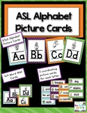 My ASL Classroom A-Z Picture and Word Wall Cards (White)