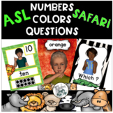 ASL Classroom Numbers, Color and Question Words | SAFARI Theme