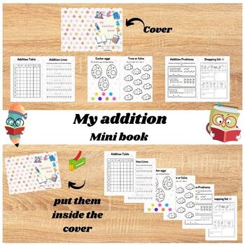 Preview of My Addition Book- Practice book | Math book | Addition without Regrouping.