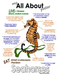 My All About Sea Horses Book - Ocean Animal Unit Study