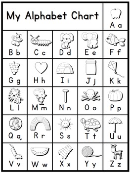 my alphabet chart freebie by positively learning tpt