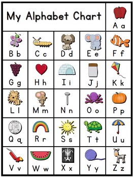 My Alphabet Chart Freebie by Positively Learning | TpT