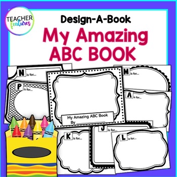 Preview of My Amazing ABC Book (Versatile Black line Template for Multi-use)