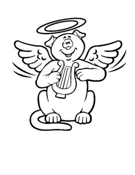 coloring book pages angels