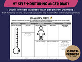 My Anger Diary | Anger Coping Self-Monitoring Tool | Self-