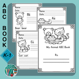 My Animal ABC Alphabet Book Beginning Sounds Handwriting