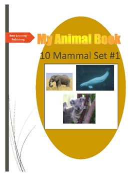 Preview of My Animal Books: 10 Mammals Set #1
