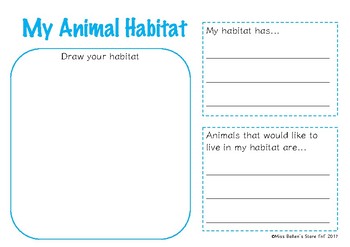 My Animal Habitat - Design Your Own Habitat by Miss Bollen's Store