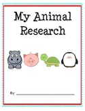 My Animal Research Graphic Organizer