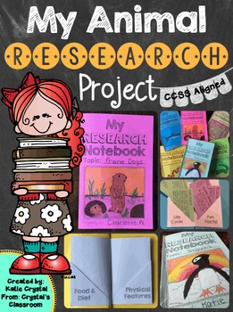 Preview of "My Animal Research Project," A CCSS Aligned Informative Writing Unit
