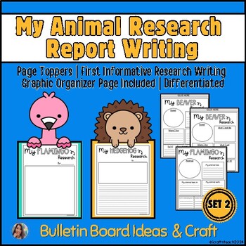 Preview of My Animal Research Report Writing | Informative Writing |Graphic Organizer SET 2