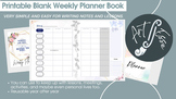 My Ask for Wisdom Floral Planner Book- Blank Fillable Calendars