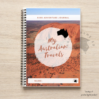 Preview of My Australian Travel Journal - an Aussie travel/big lap journal/diary for kids.