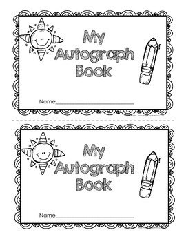 My Autograph Book for the End of the Year by Melissa Franke | TpT