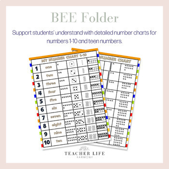 My B.E.E. Folder (For First Grade) by Ms Peach Plus Designs | TpT