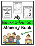 My Back-to-School Memory Book