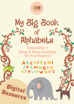 Preview of My Big Book of Alphabets  - Digital + No Prep + Audio Activities