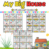My Big House Coloring Pages & Flash Cards BUNDLE for PreK 