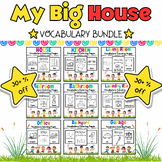 My Big House Vocabulary Coloring Pages Bundle for PreK & K