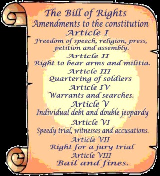 Preview of My Bill of Rights, Song and Lesson Packet, by History Tunes