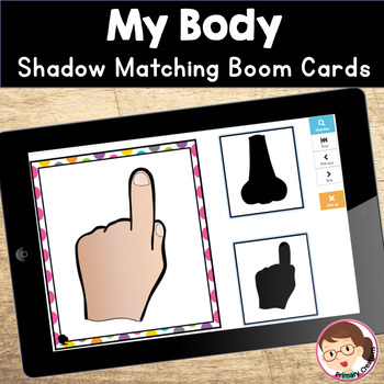 Preview of My Body Parts Activities | Preschool PreK SPED | Visual Perception Boom Cards