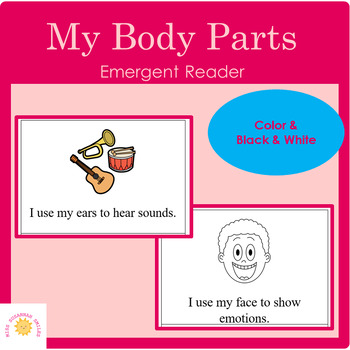 Preview of My Body Parts- Emergent Reader