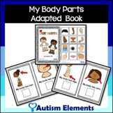My Body Parts Interactive Adapted Book - All About Me- SPE