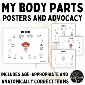 Preview of My Body Parts | Posters and Advocacy Reference | Age Appropriate Anatomical