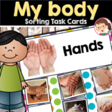 Parts of the Body - Sorting Task Cards - Preschool, PreK, 