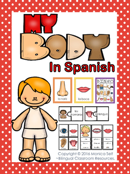 Preview of My Body Unit In Spanish