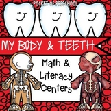 My Body and Teeth Math and Literacy Centers for Preschool,