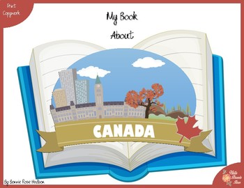 Preview of My Book About Canada with Print Copywork