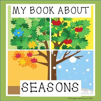 Preview of My Book About Seasons, Wall Chart and Worksheets