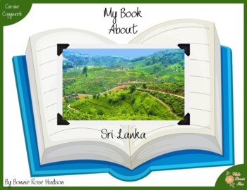 Preview of My Book About Sri Lanka with Cursive Copywork