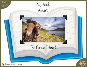 Preview of My Book About the Faroe Islands with Cursive Copywork