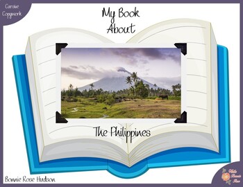 Preview of My Book About the Philippines with Cursive Copywork