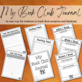 Preview of My Book Club Journal + 3rd-5th Grade Book Club Journal Packet