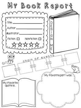 My Book Report Poster by Kids and Coffee | Teachers Pay Teachers