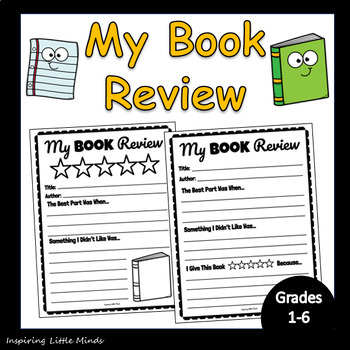 My Book Review | Use with ANY Book | Printable Template NO PREP Needed