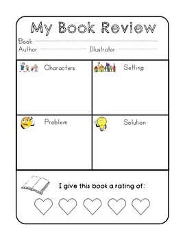 book review year 6 template