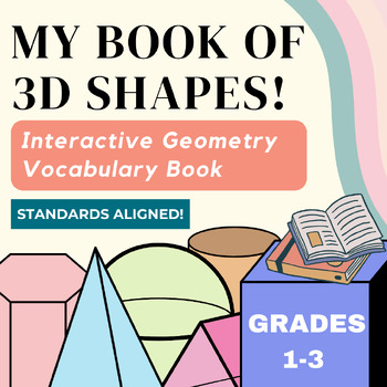 Preview of My Book of 3D Shapes! Interactive Geometry Books for Solid Shapes